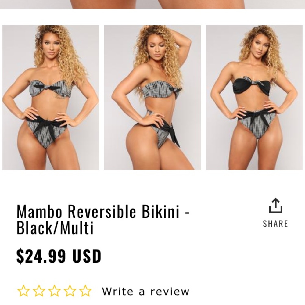 Two peace High wasted bathing suite